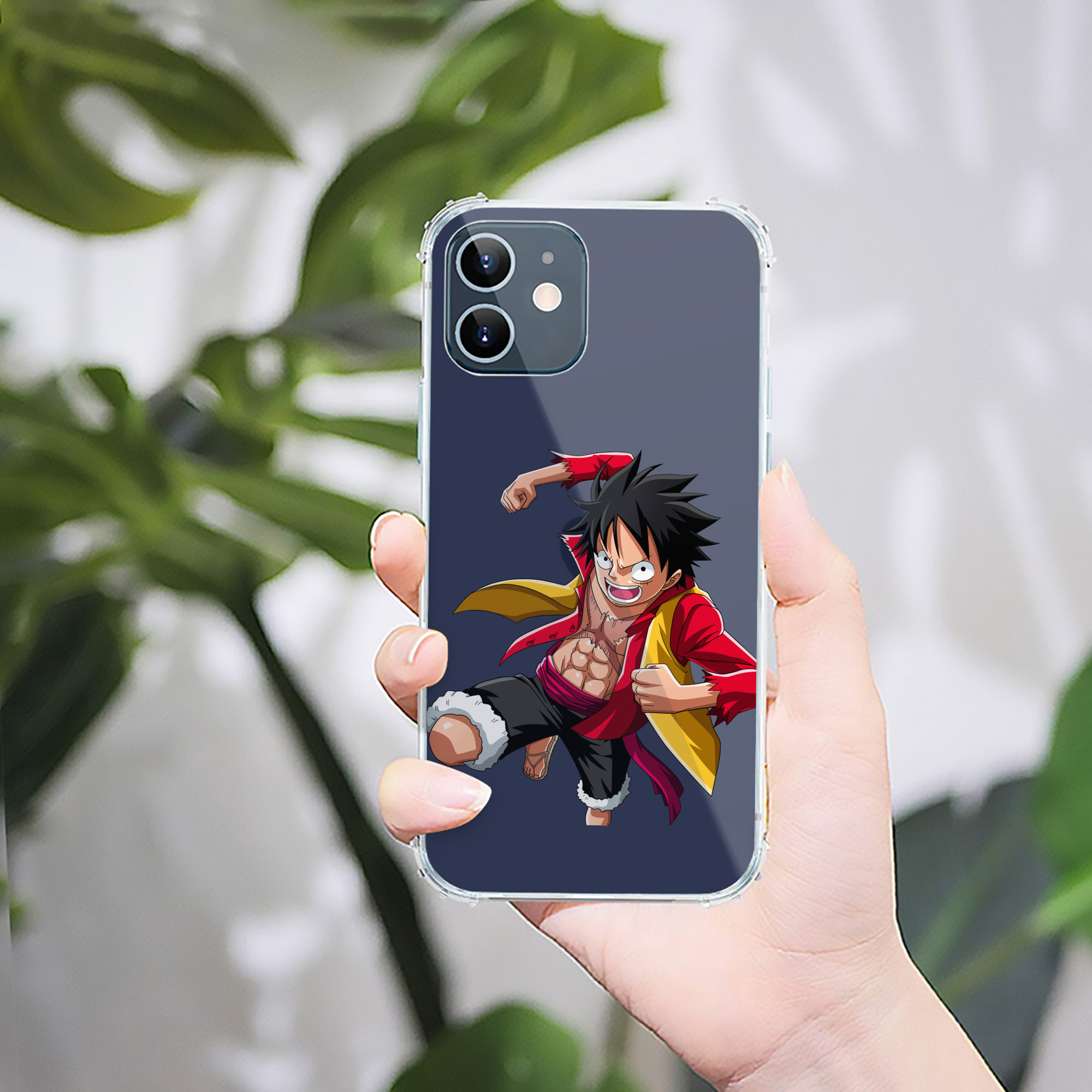 （画像用） ワンピース モンキー・D・ルフィ ONE PIECE Monkey D. Luffy 【iPhone 12シリーズ対応】透明スマホケース（クリアソフトケース）